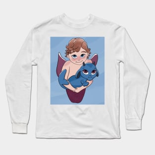 A Merchild and His Dragon Long Sleeve T-Shirt